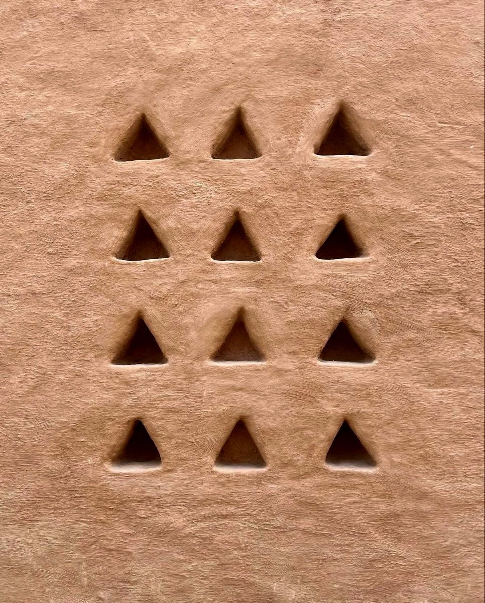 Triangles on a wall