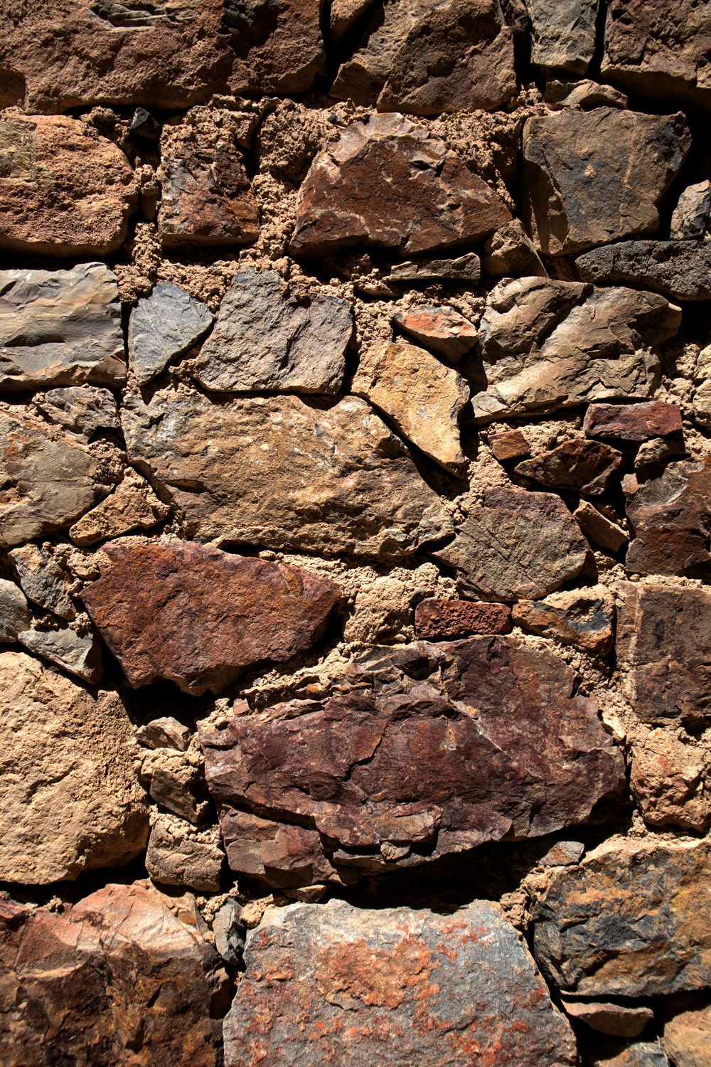 A rustic brick wall
