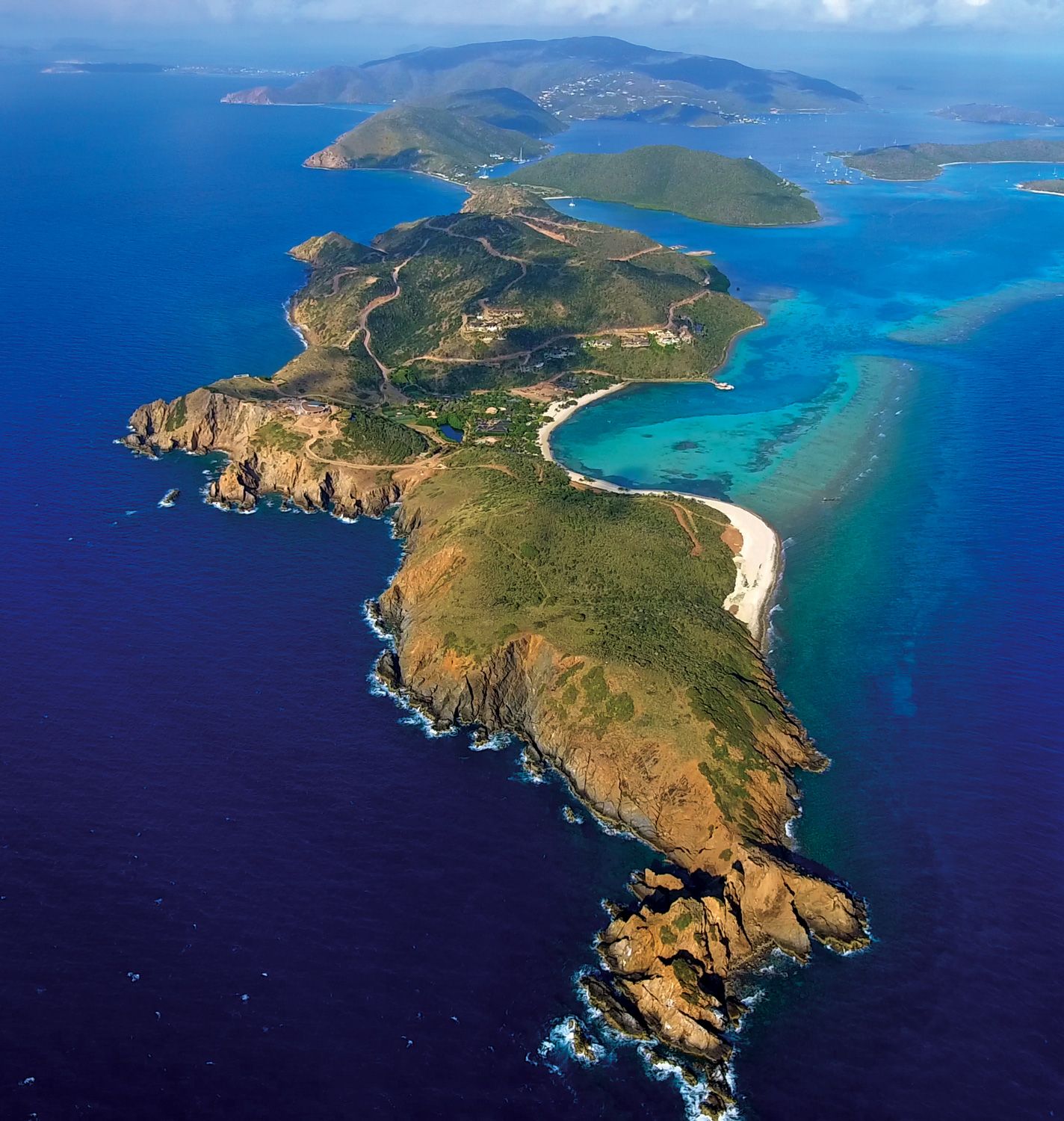 Oil Nut Bay aerial view