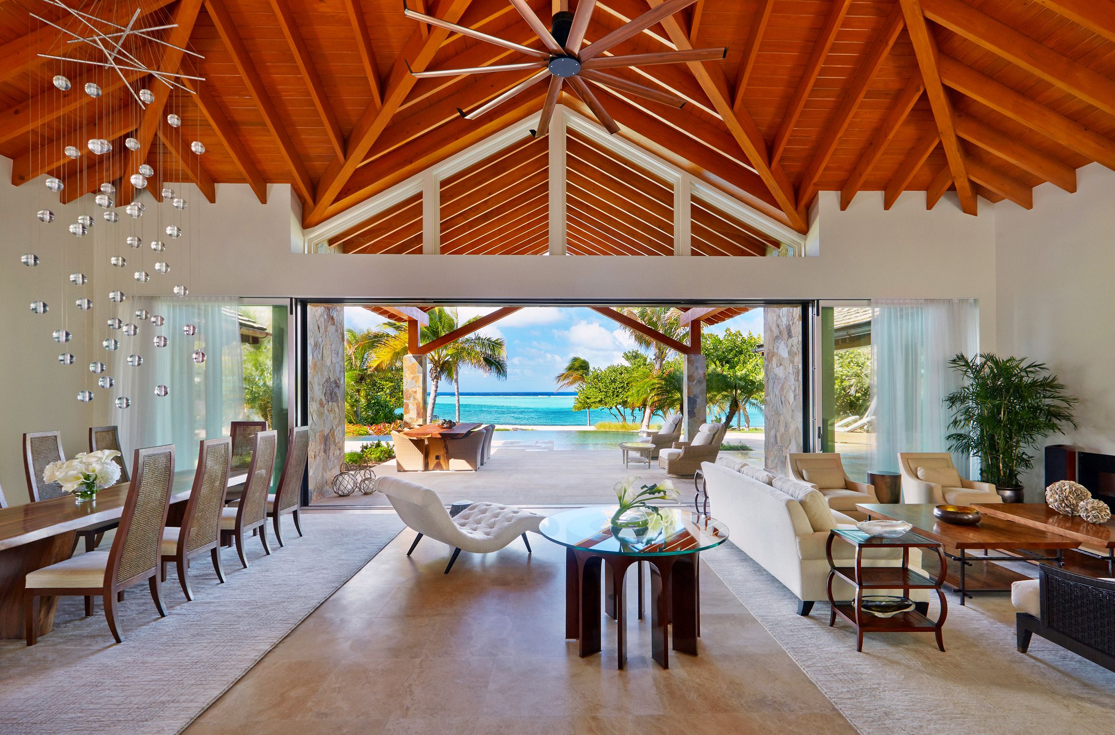 Private living room at Oil Nut Bay