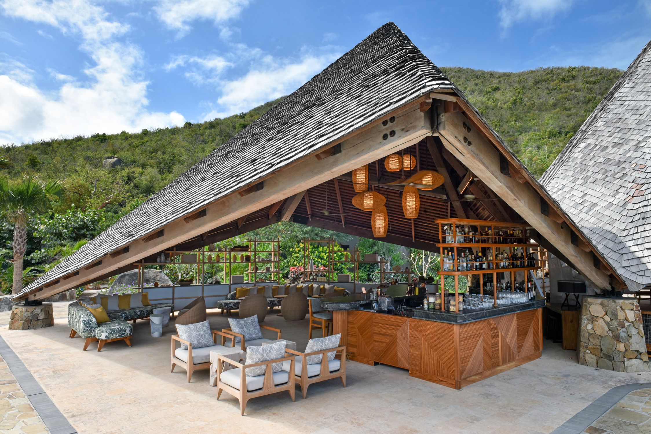 Lounge area at Rosewood Little Dix Bay