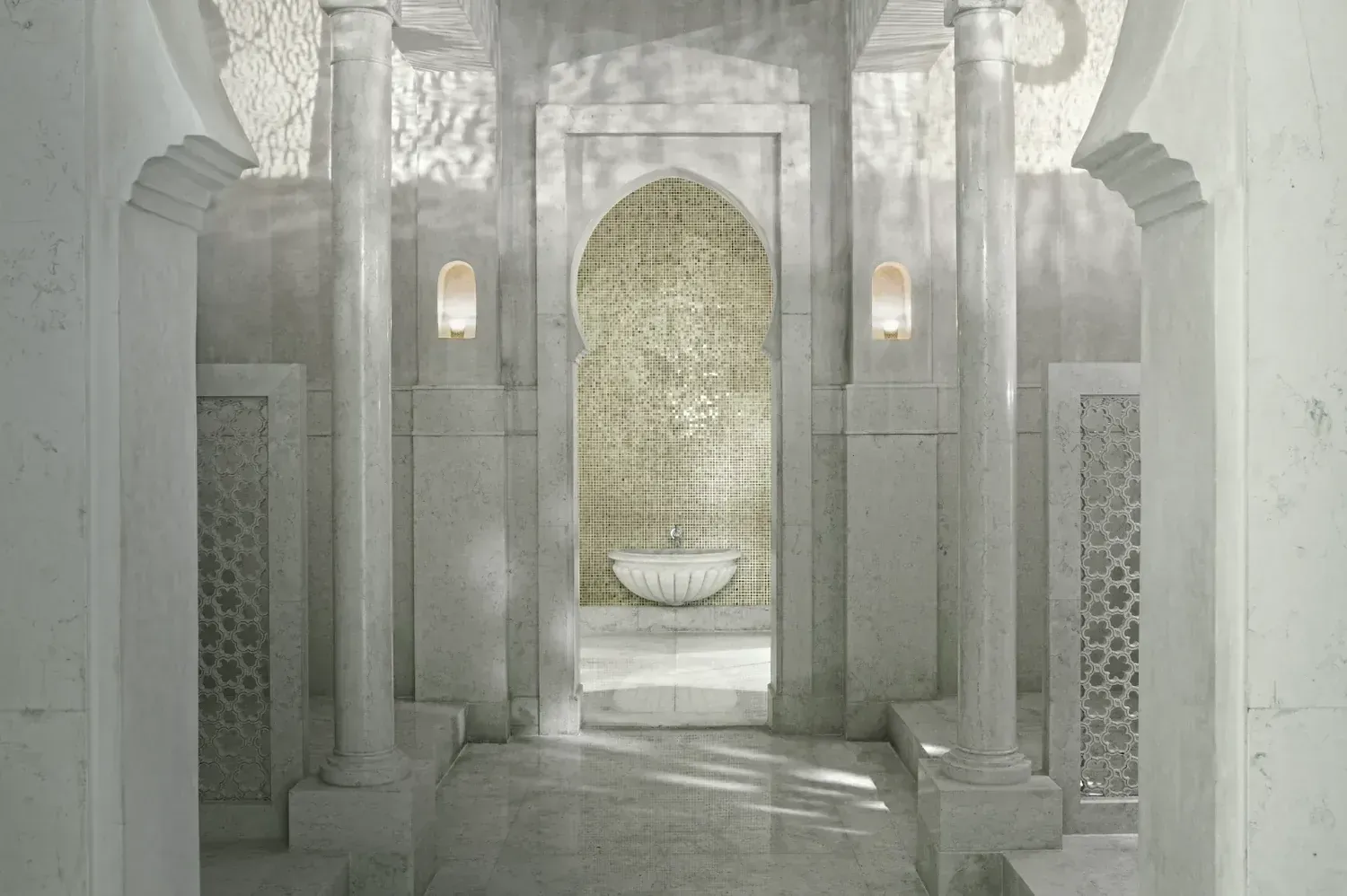 The white marble hammam