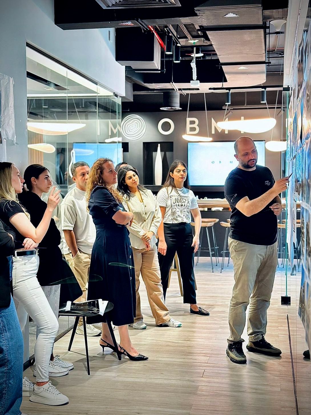 OBMI people at work
