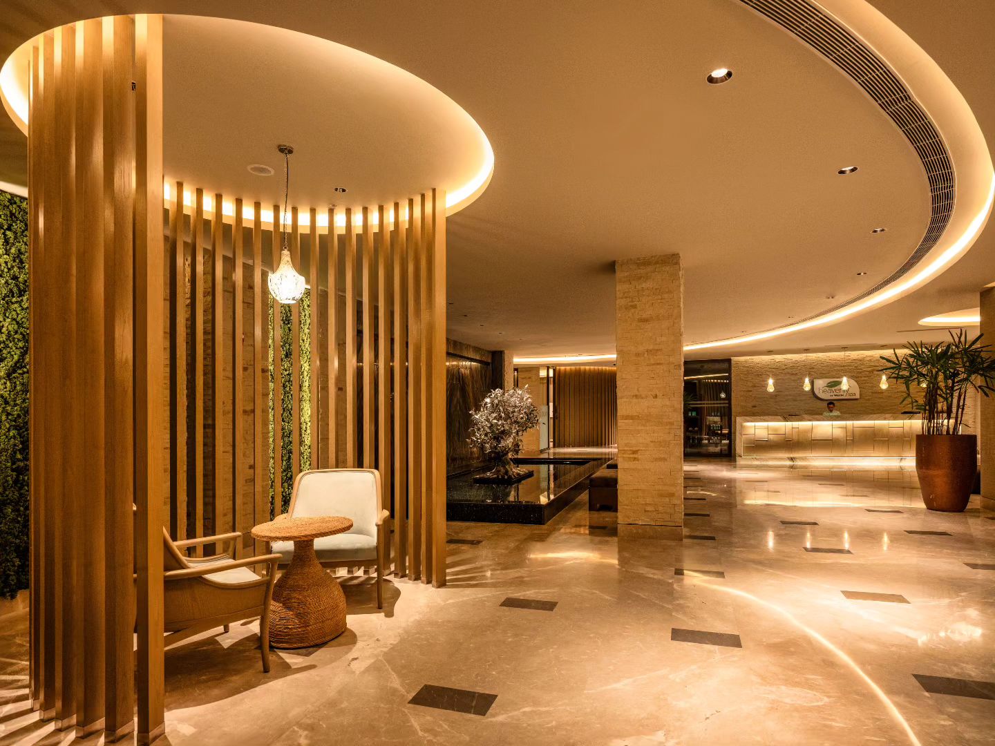 photo of the interior of the westin resort & spa in the Himalayas