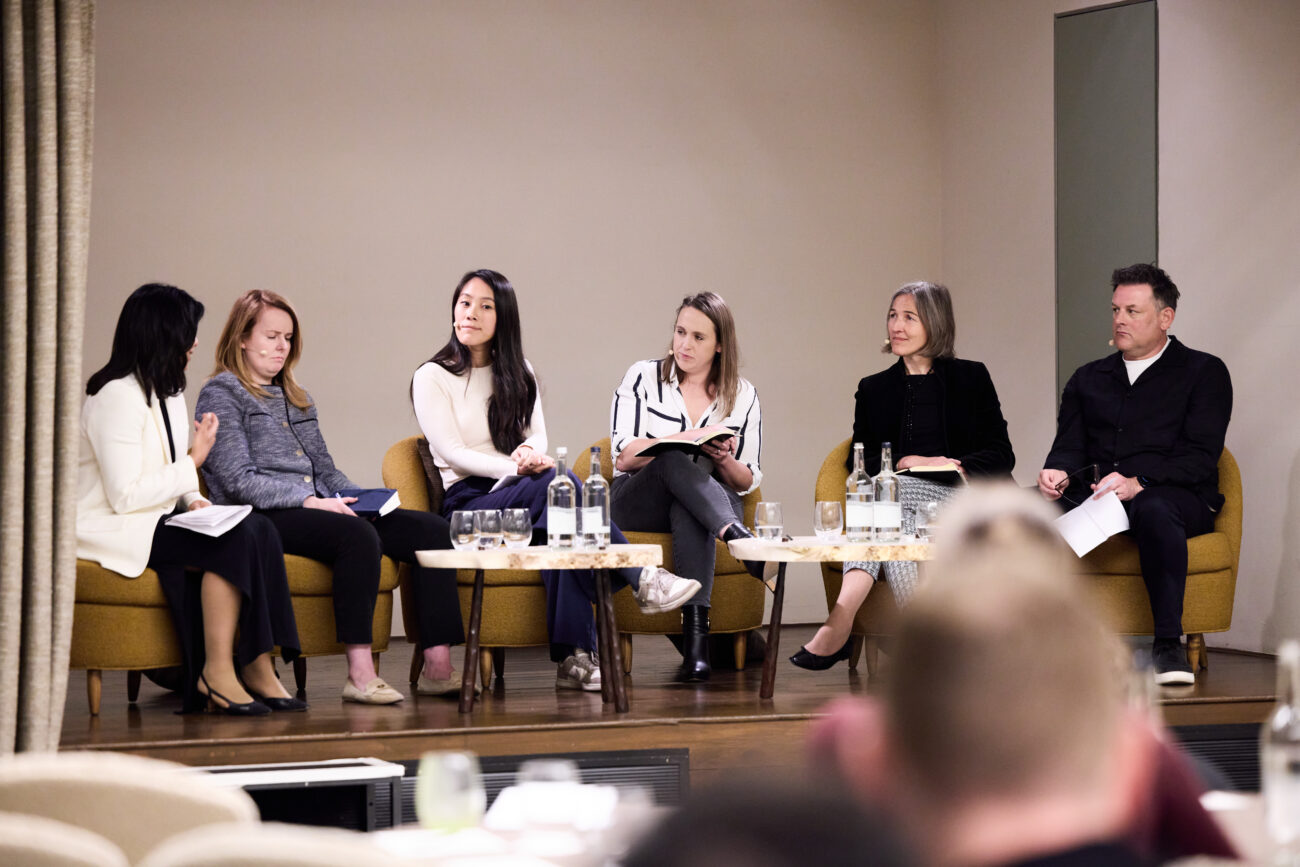 Jamie Webb (pictured right) with fellow panellists at the Festival of Hospitality, London, April 2026.